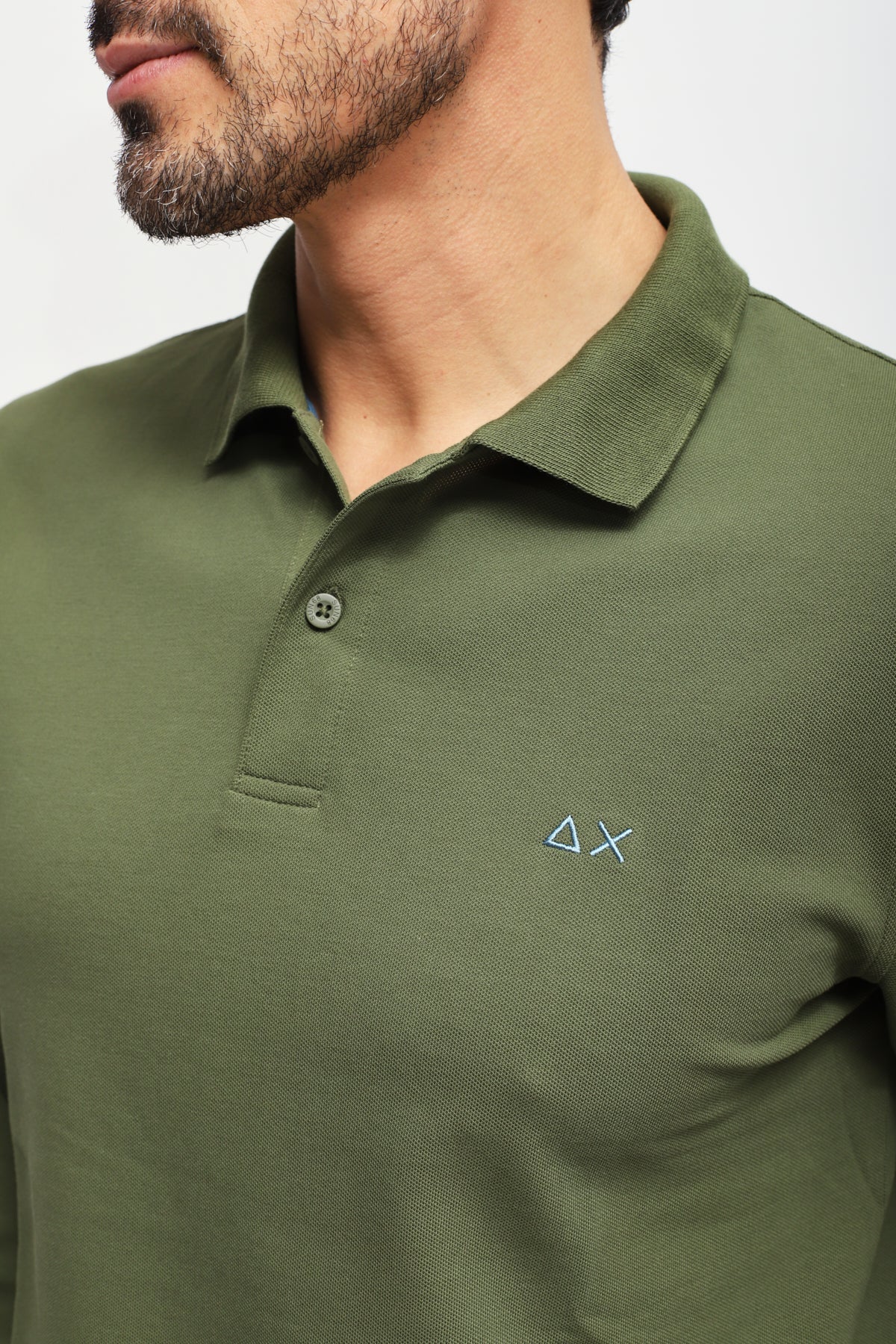 Polo a maniche lunghe Verde Scuro