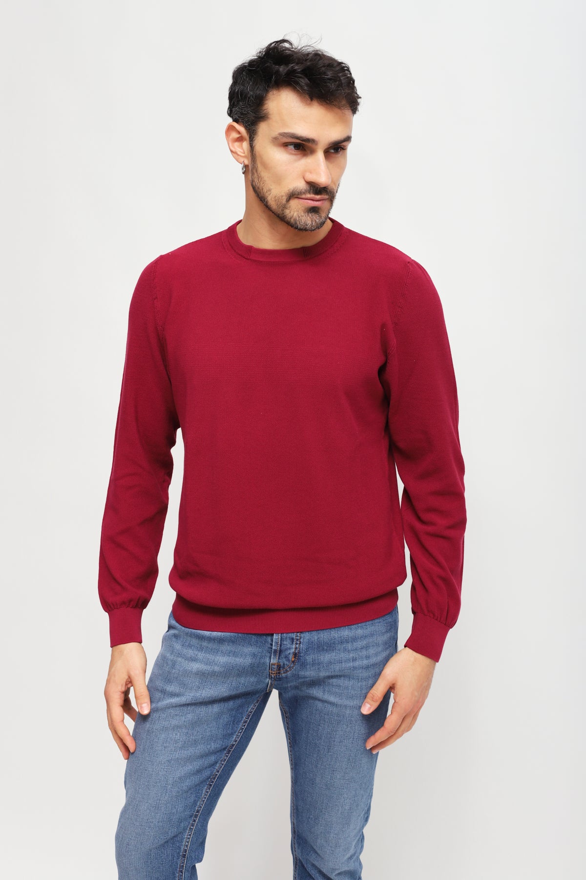 Girocollo manica lunga Rosso