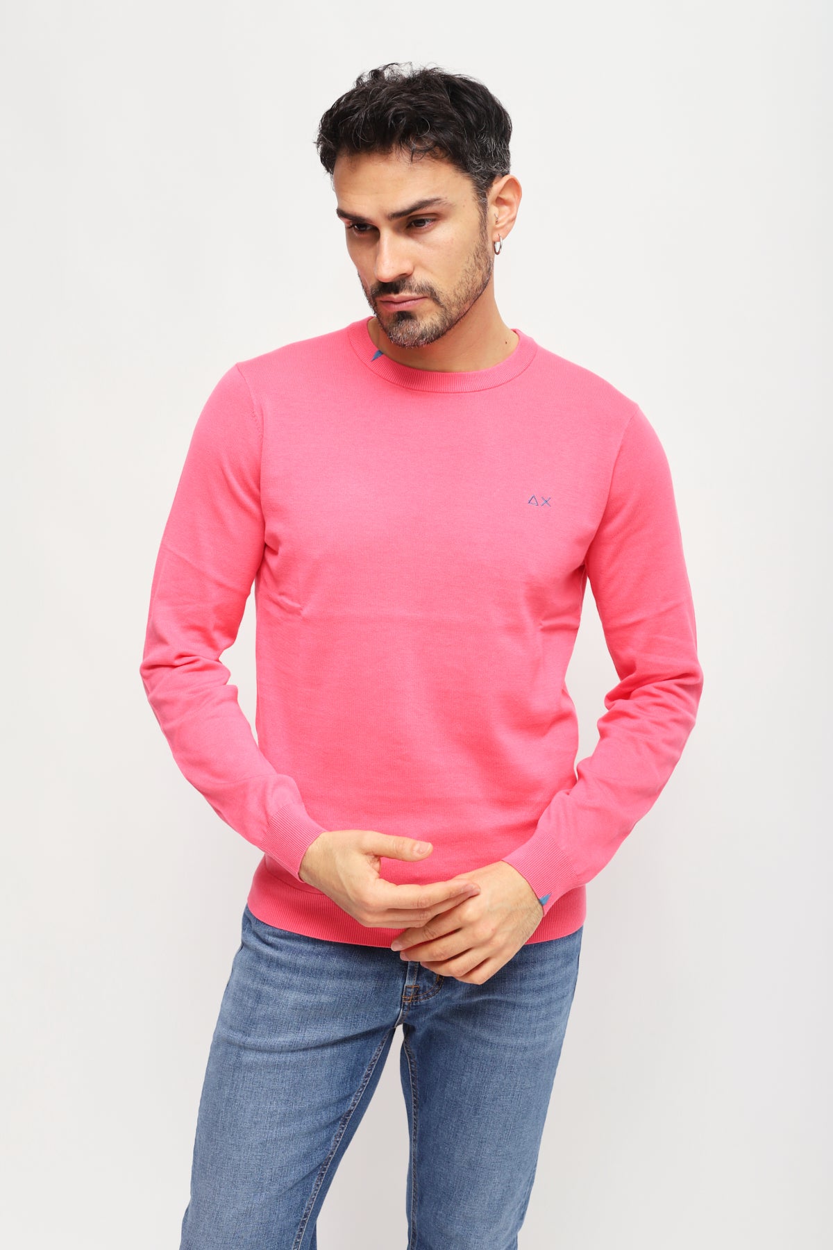 Girocollo Round Solid Fuxia