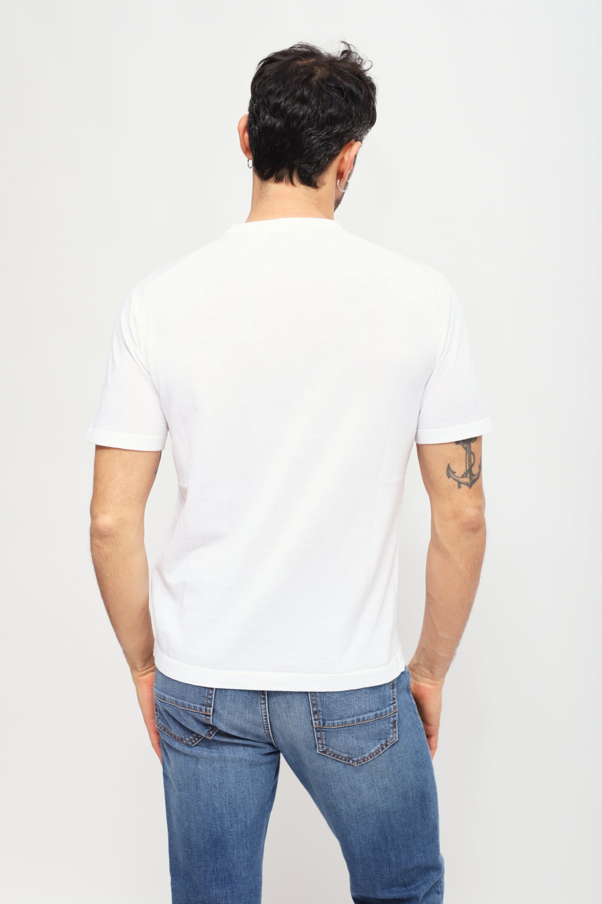 Girocollo maniche corte Bianco