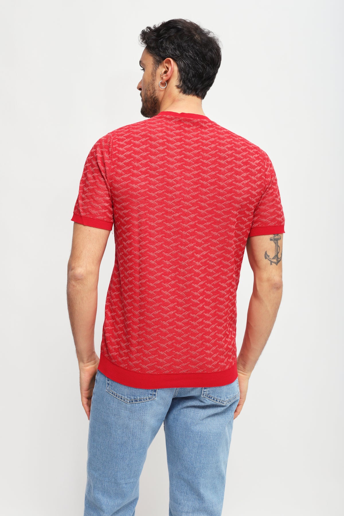 Girocollo manica corta Rosso