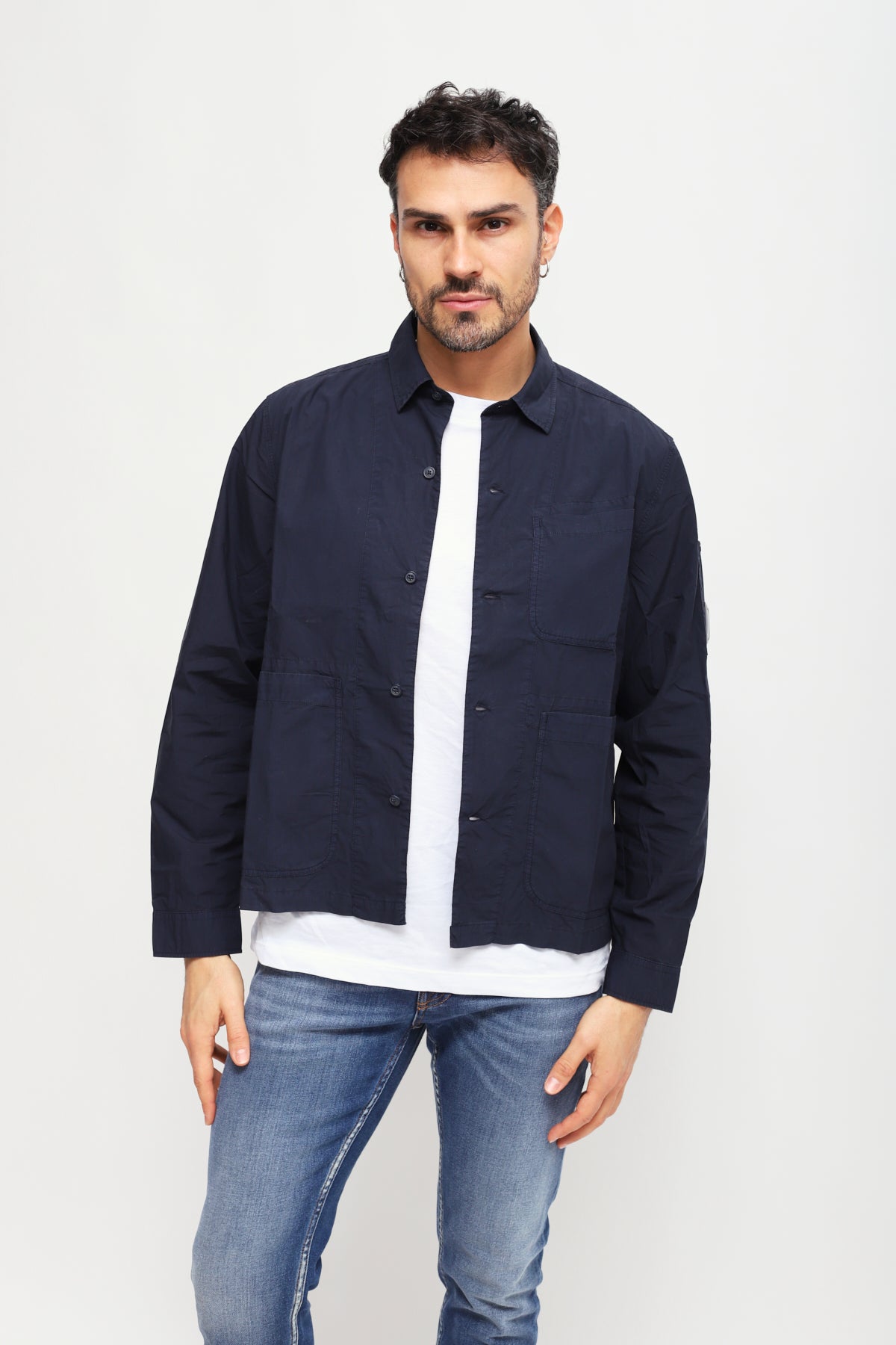 Giacca Overshirt Blu