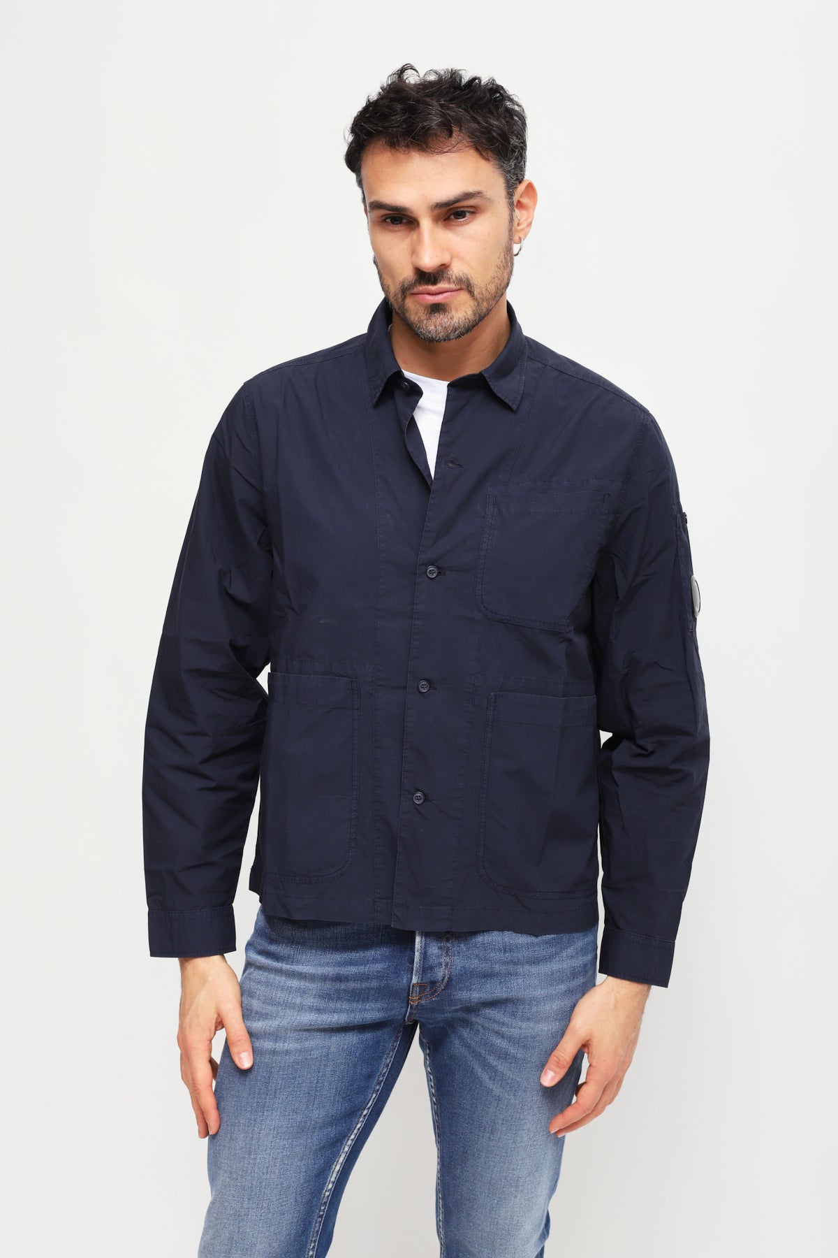 Giacca Overshirt Blu