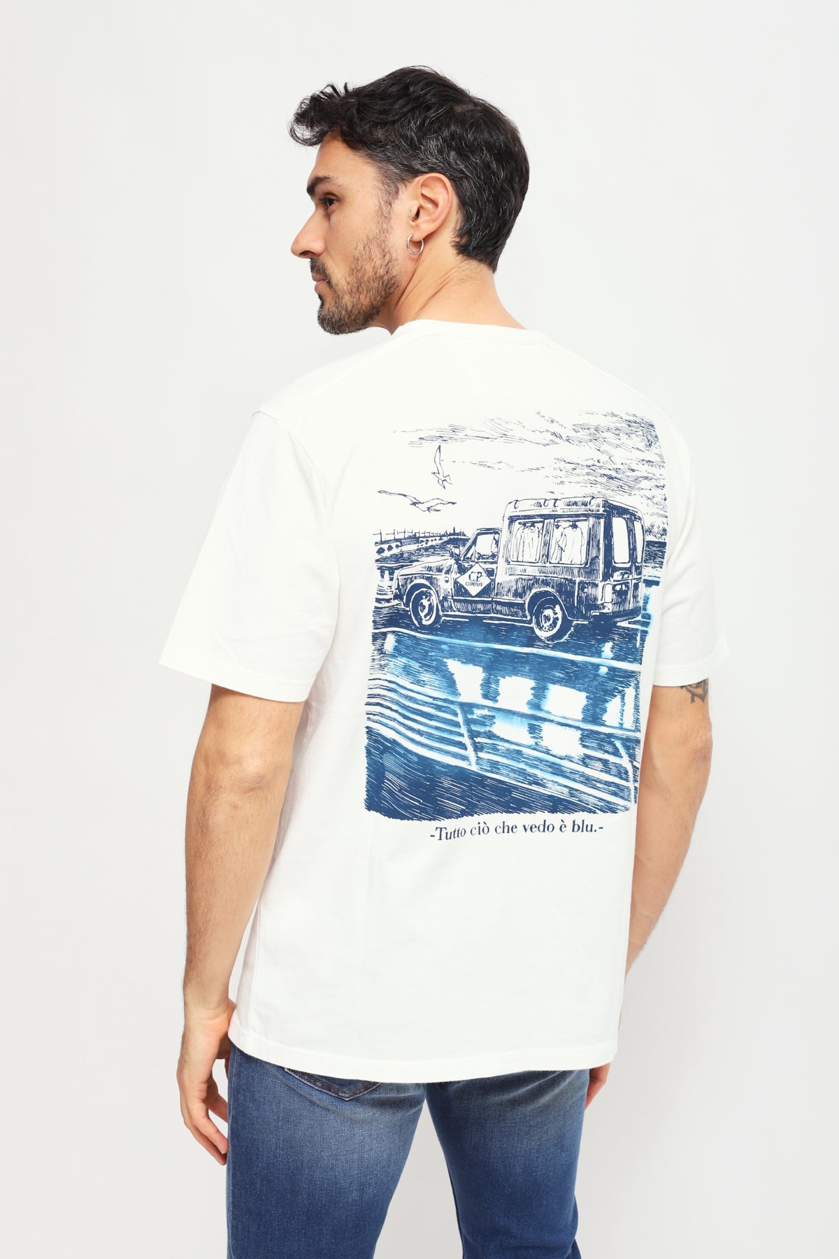 T-shirt con Logo Bianco