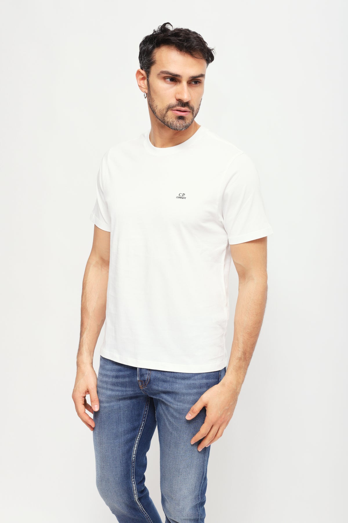 T-shirt Logo Patch Bianco