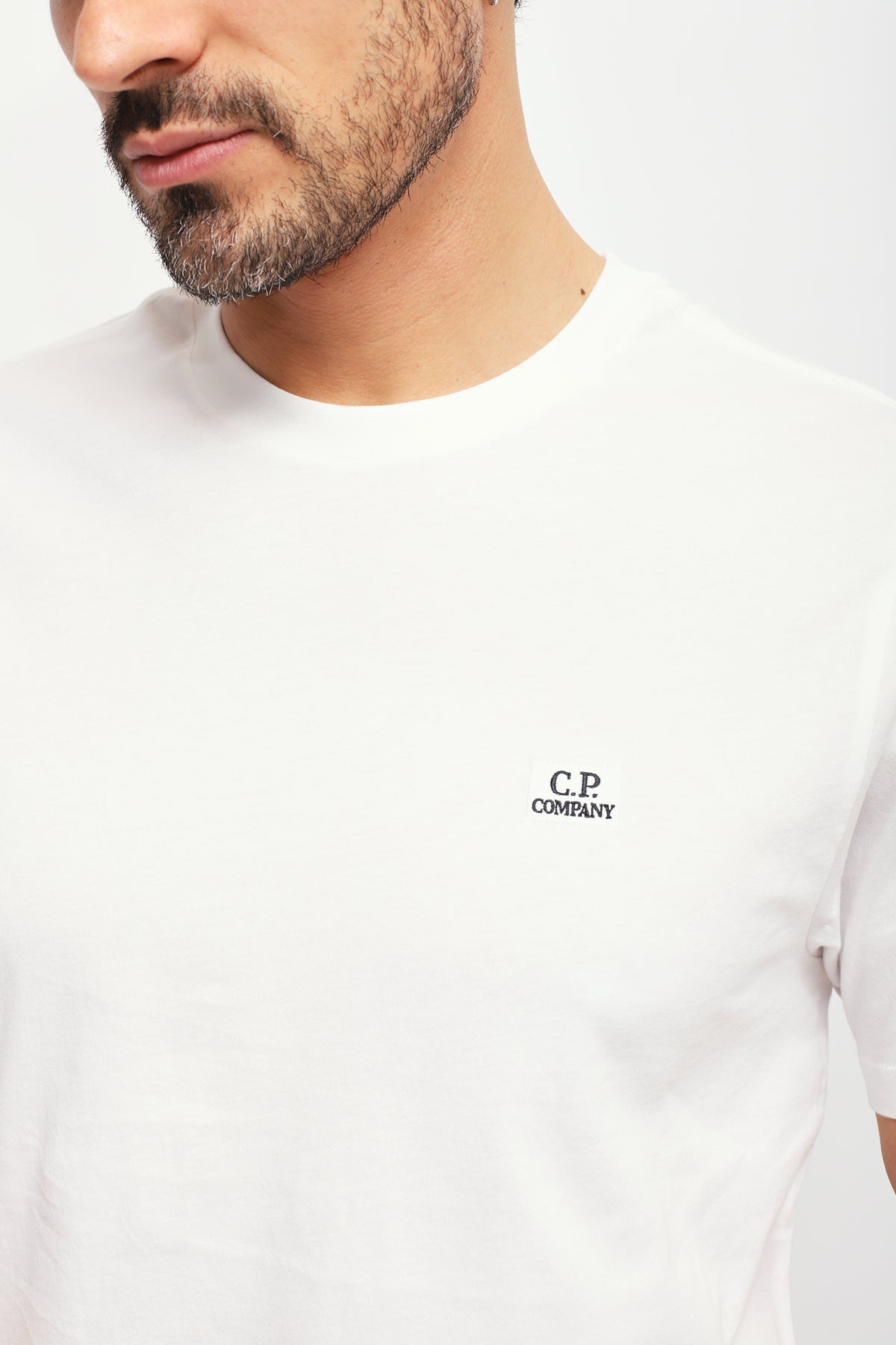 T-shirt Logo Patch Bianco