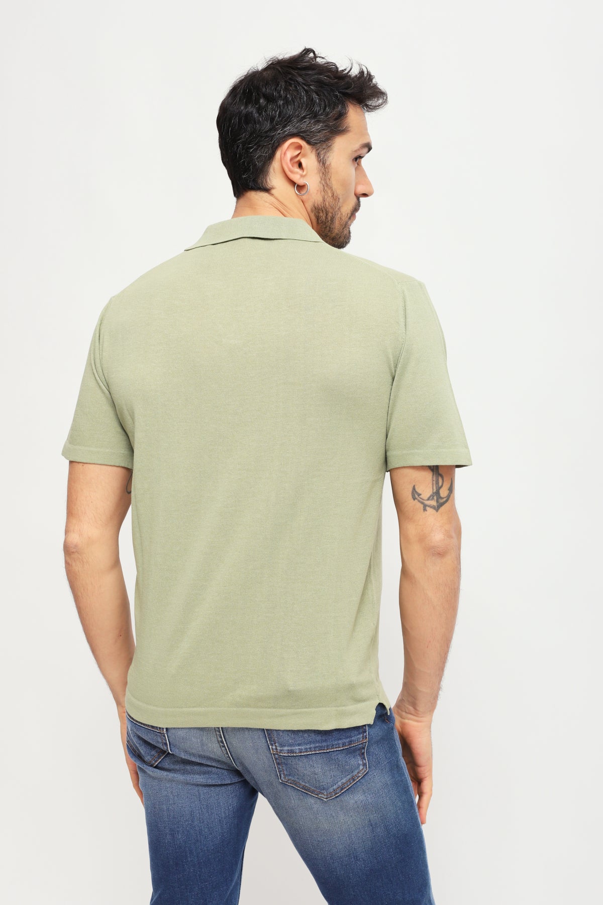 Polo senza bottoni Verde