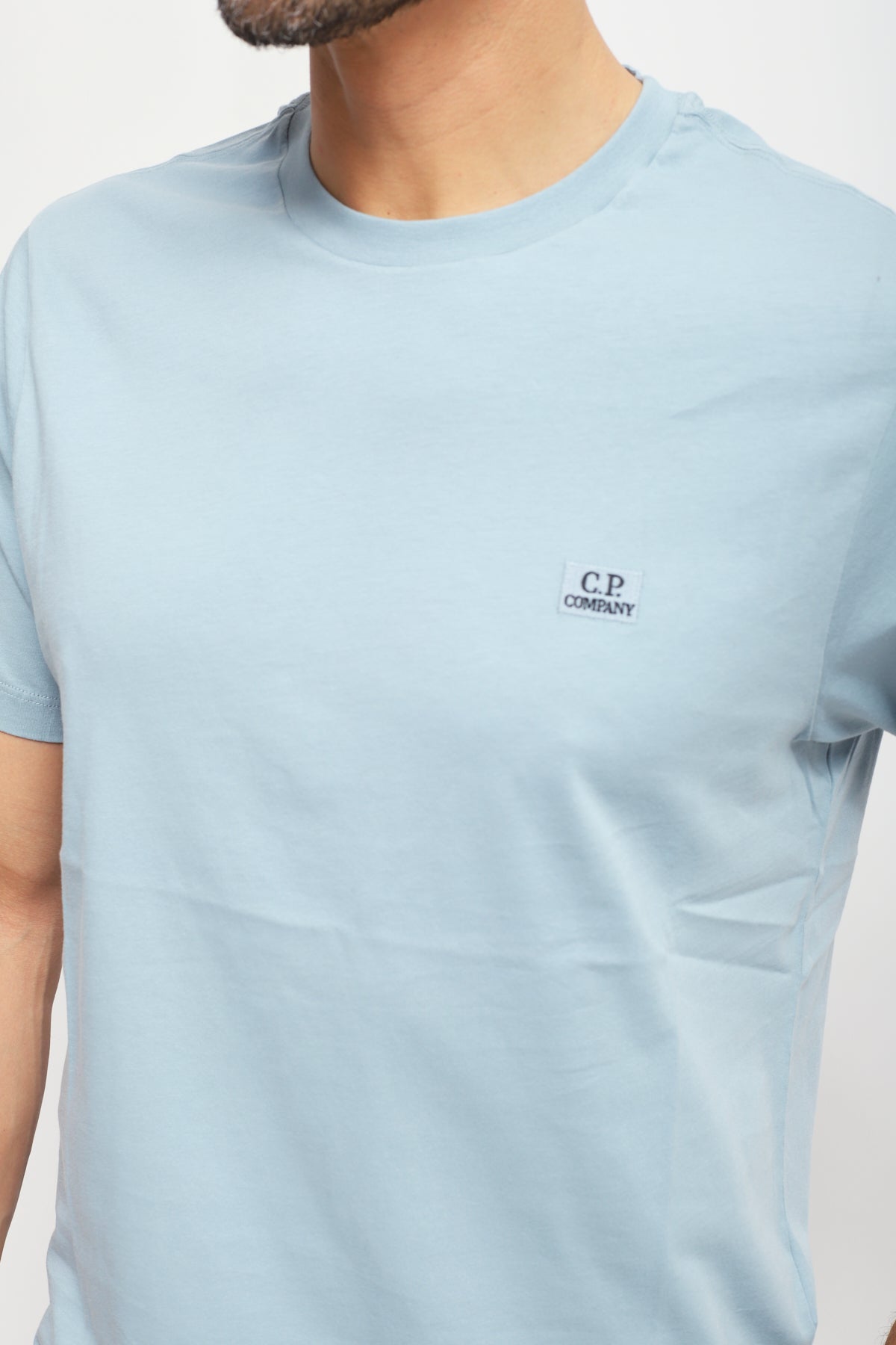 T-shirt Logo Patch Azzurro