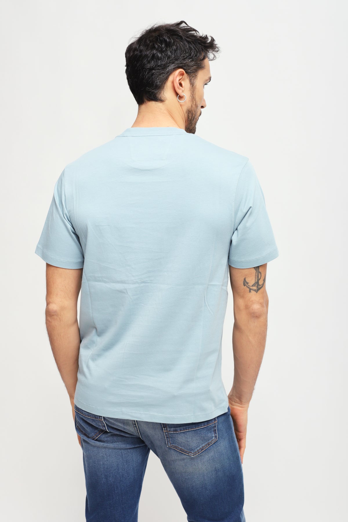 T-shirt Logo Patch Azzurro