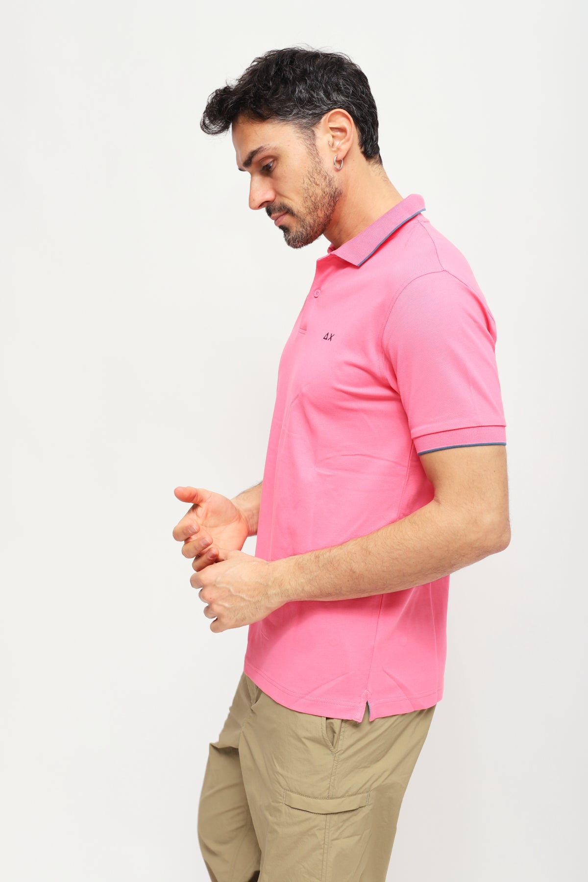 Polo con Ricamo Fuxia