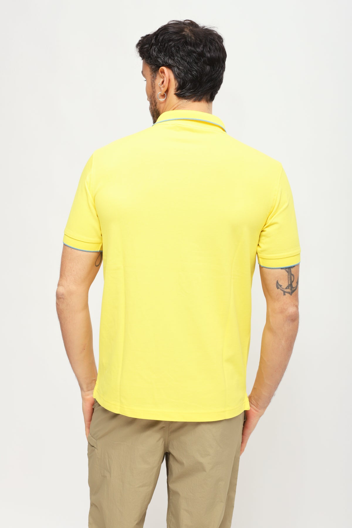 Polo con Ricamo Giallo