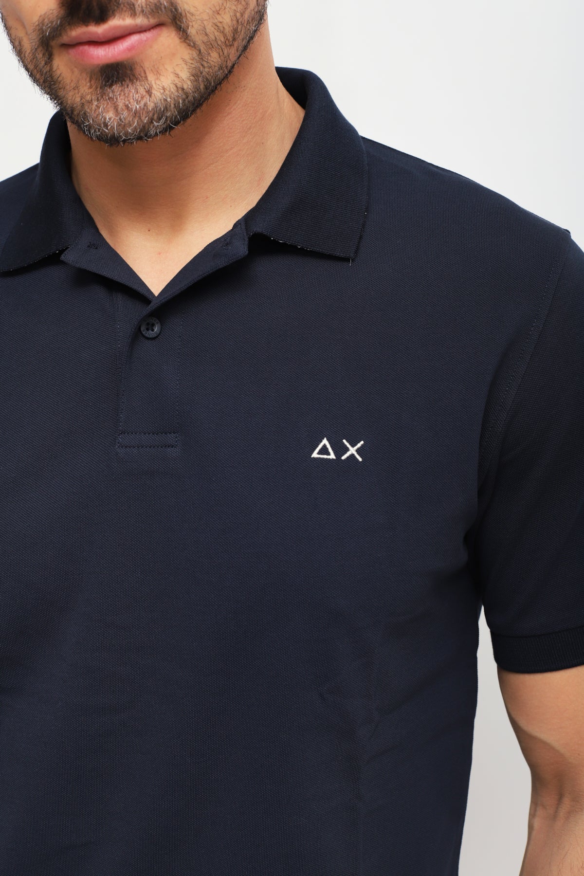 Polo Solid Blu Navy