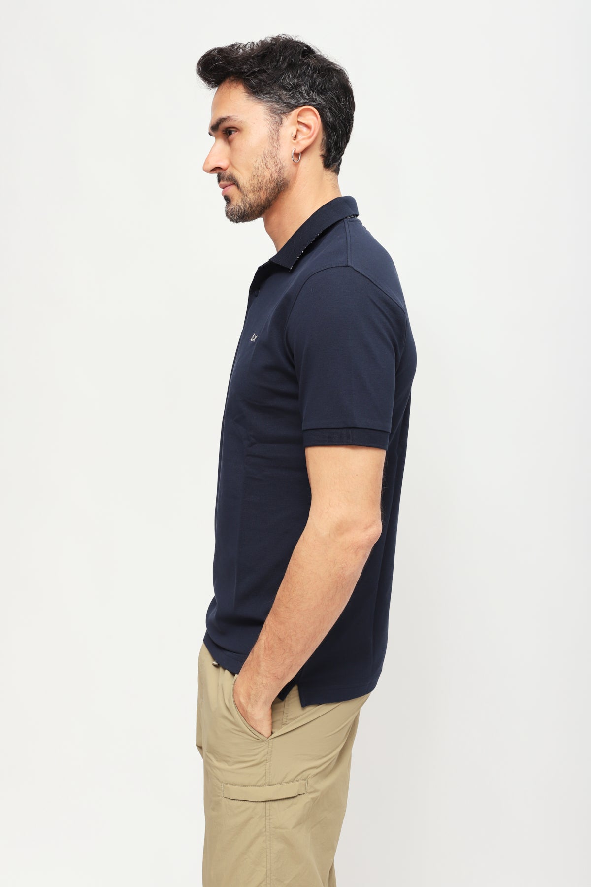 Polo Solid Blu Navy