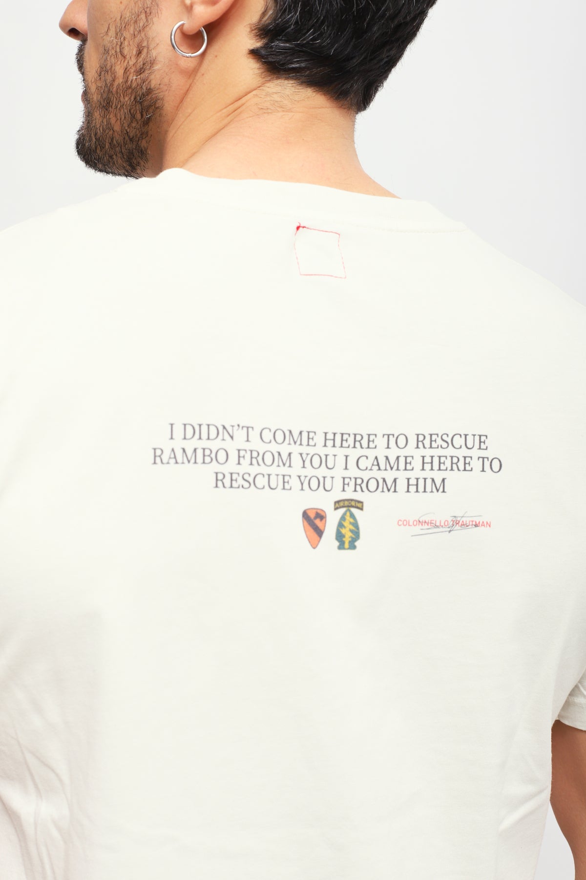 T-shirt con stampa Beige