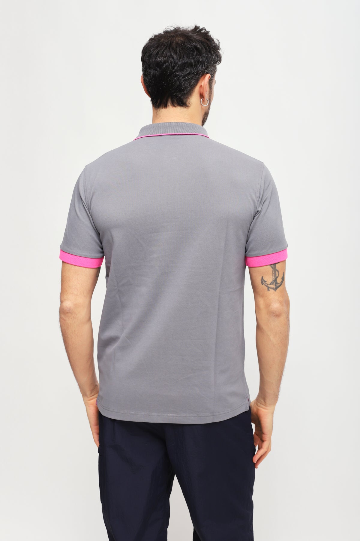 Polo Big Stripes Grigio