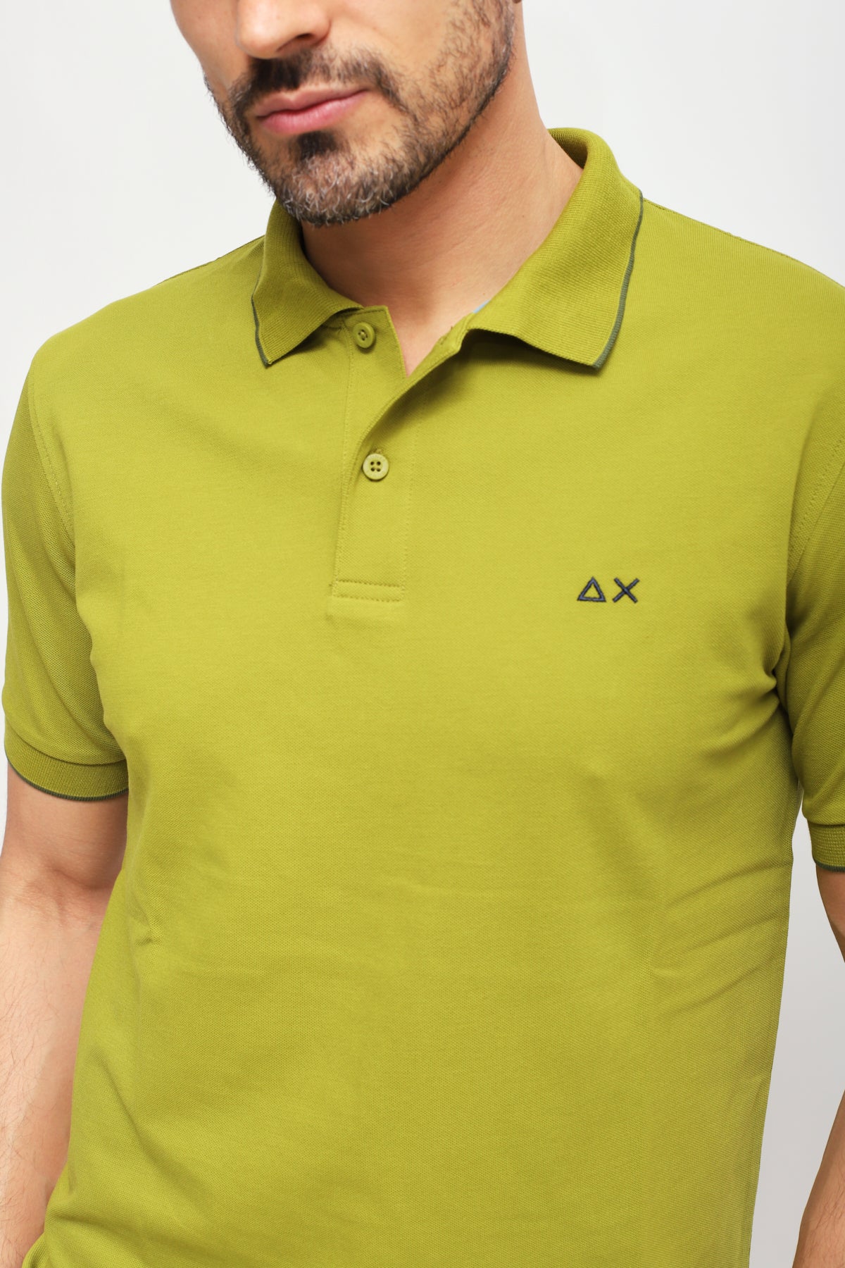 Polo con Ricamo Verde