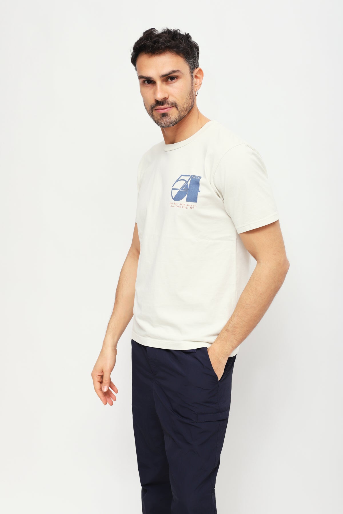T-shirt con stampa Beige