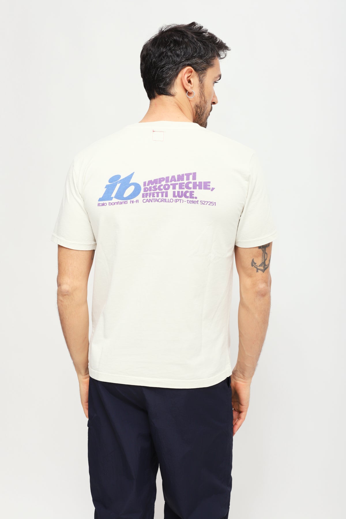 T-shirt con stampa Beige