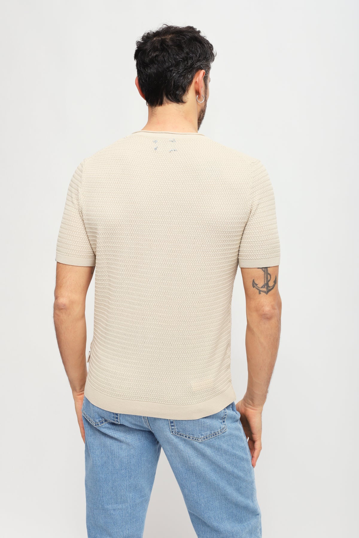 Girocollo Cross Beige