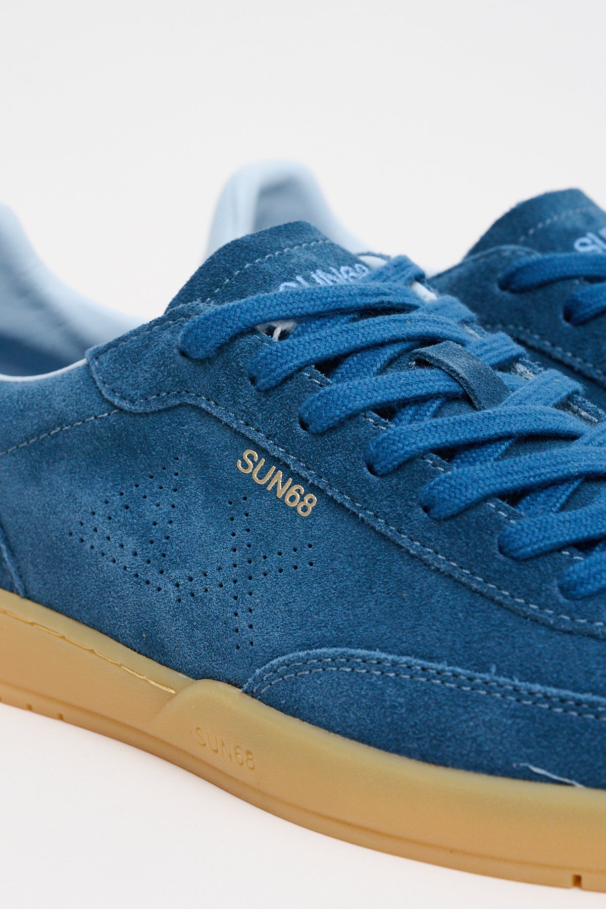 Sneakers California Sun Suede Blu Avio