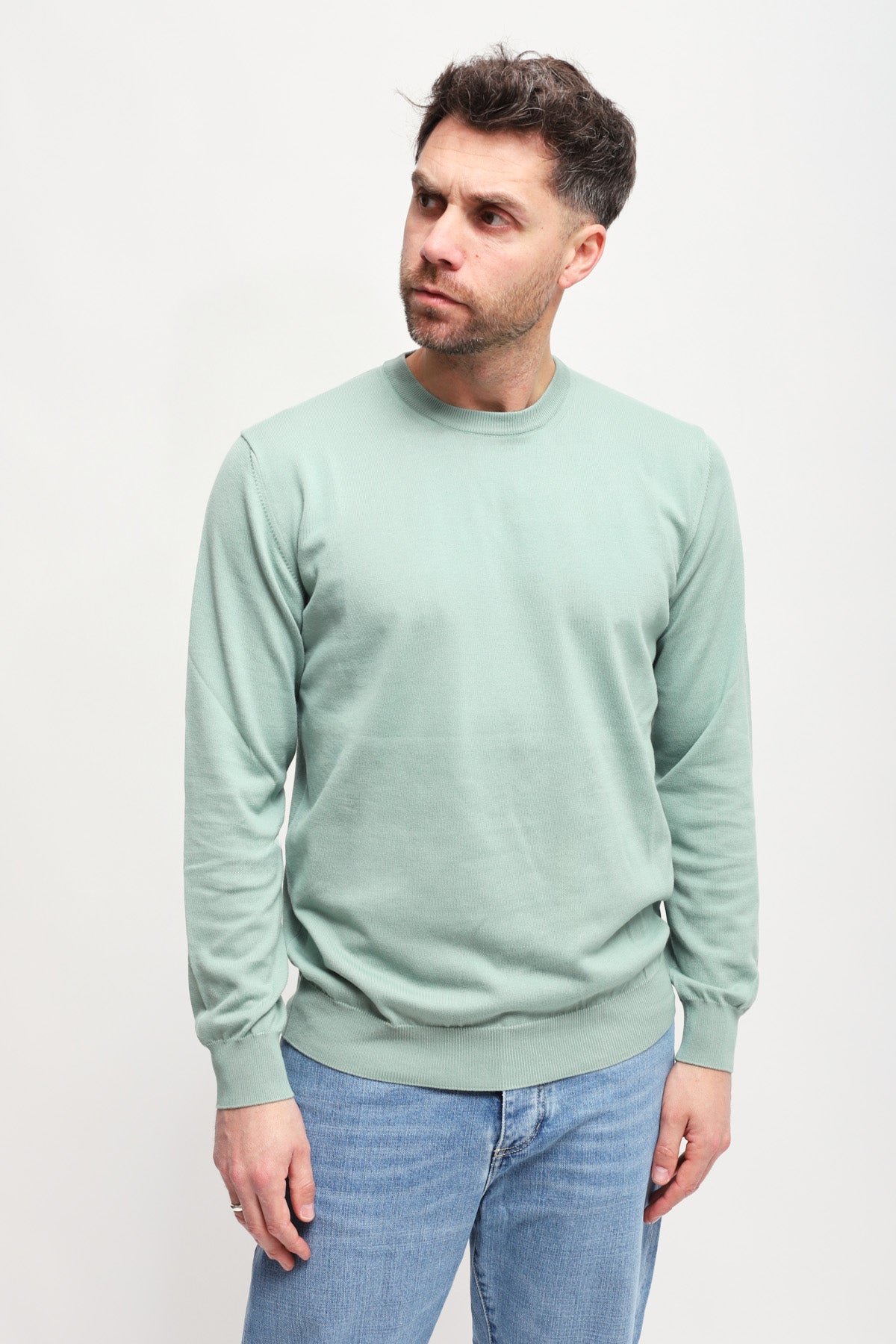 Girocollo Verde Acqua