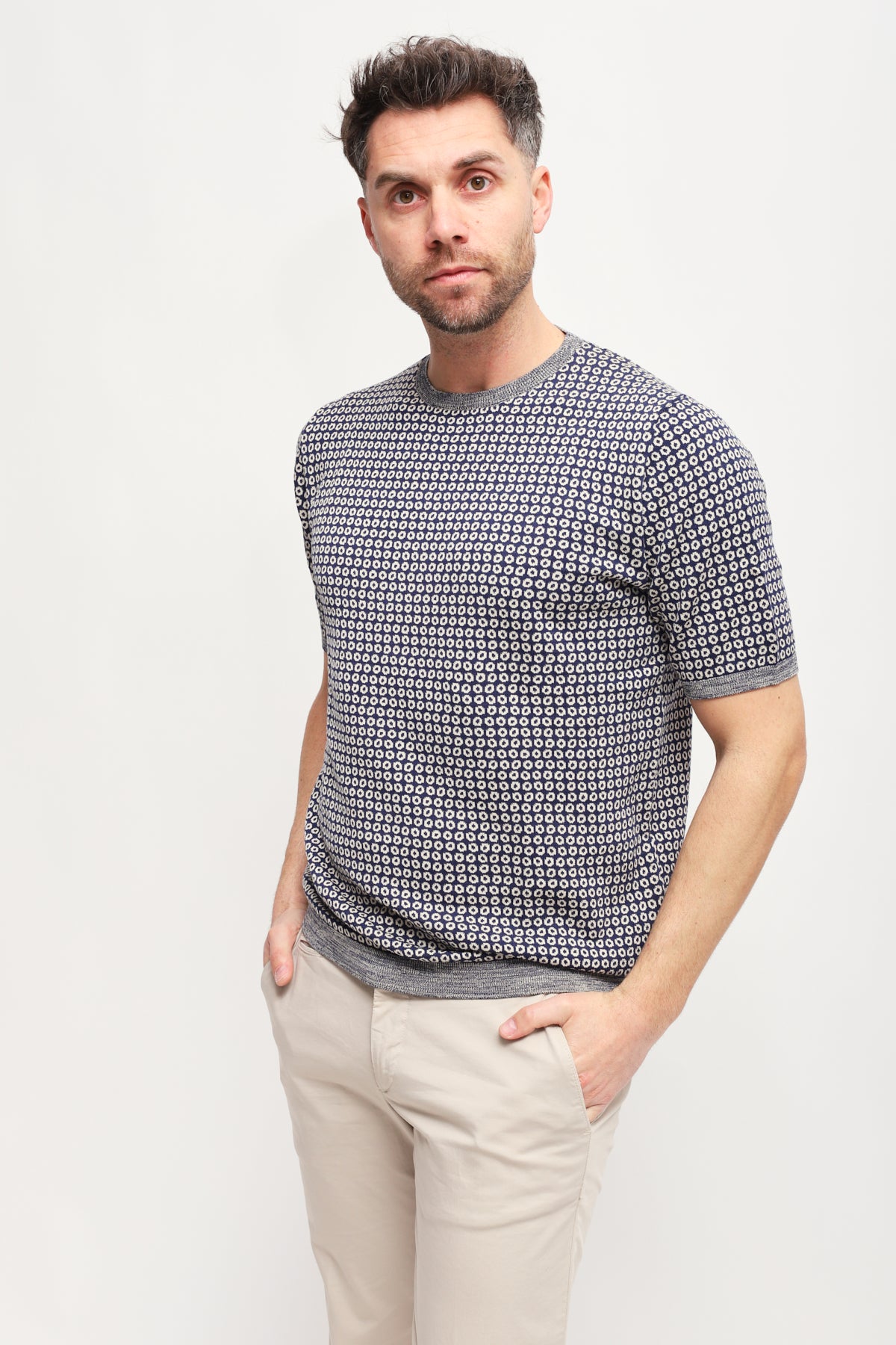 Girocollo manica corta Grigio