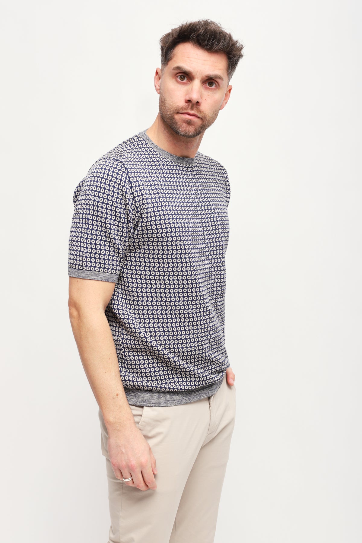 Girocollo manica corta Grigio