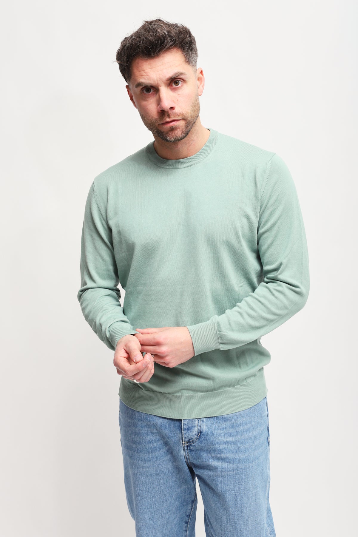 Girocollo Verde Acqua