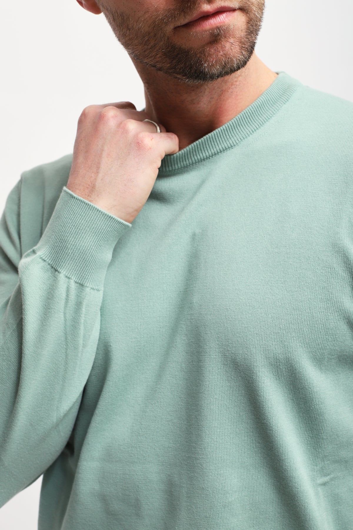 Girocollo Verde Acqua