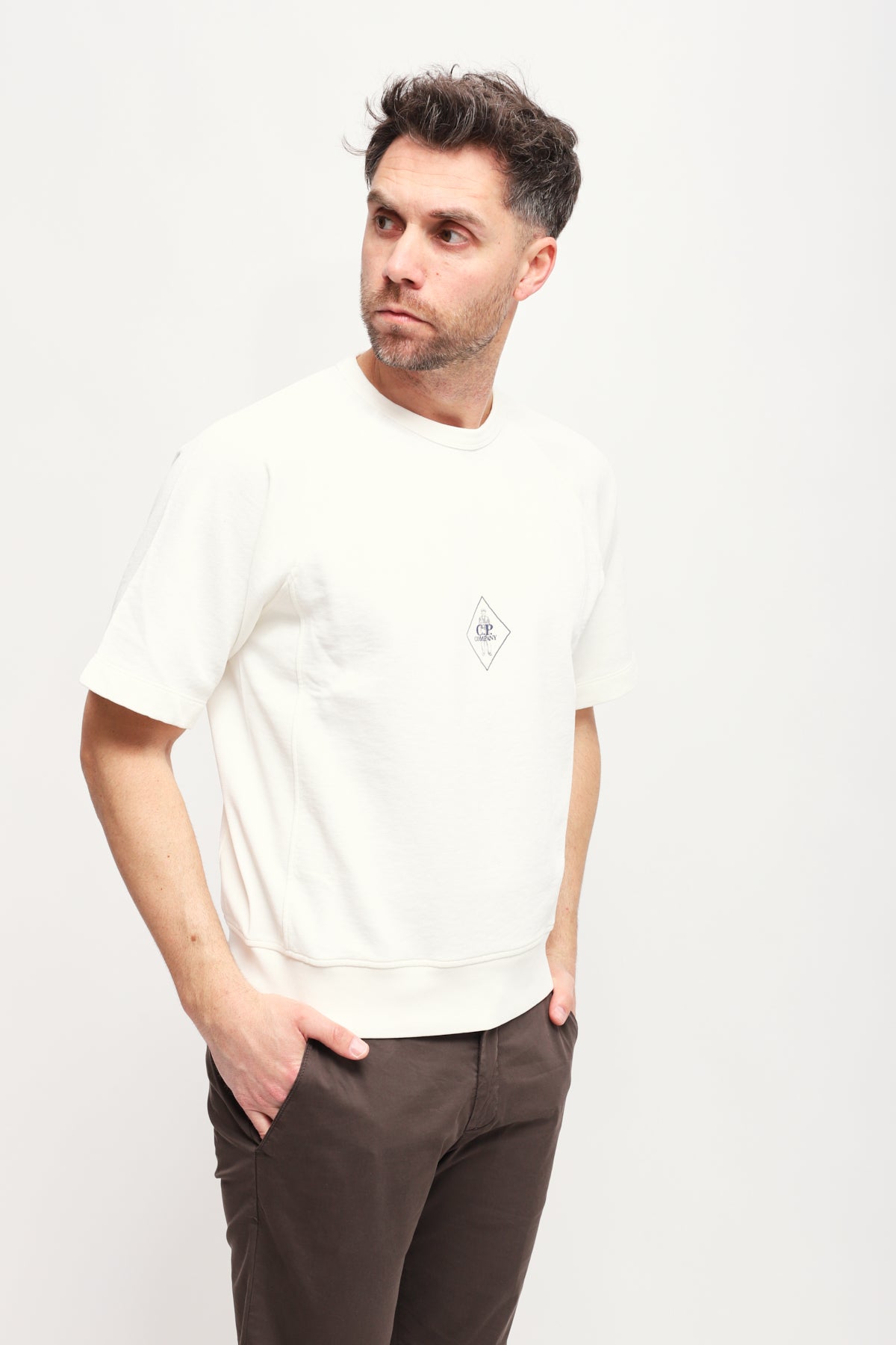 Felpa maniche corte Malfilè Bianco