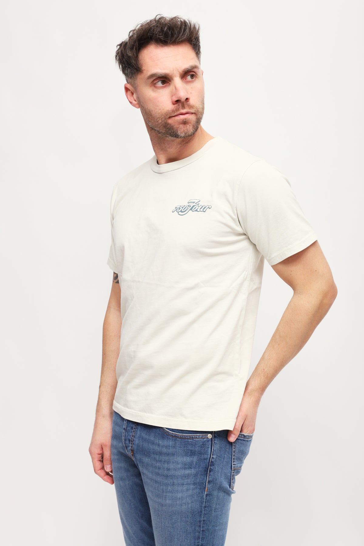 T-shirt con stampa Bianco