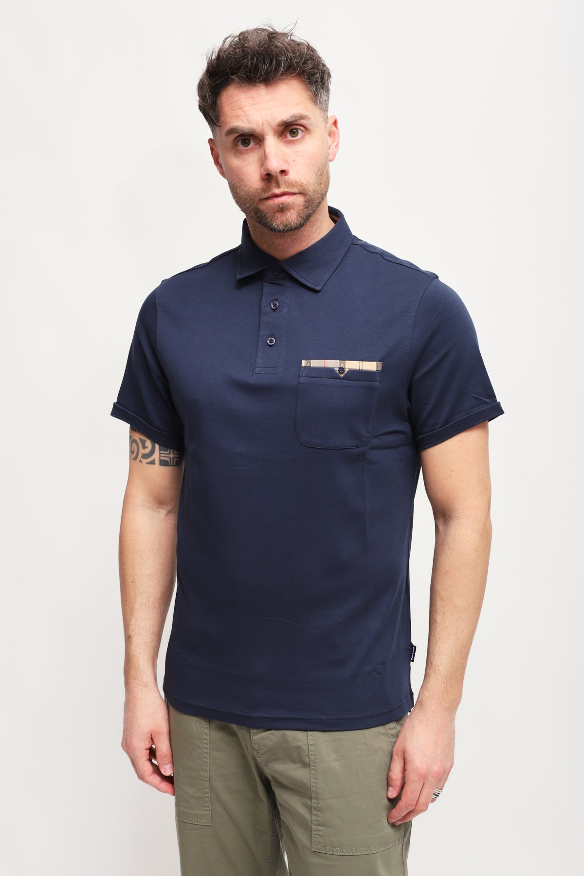 Polo Barbour Corpatch Blu
