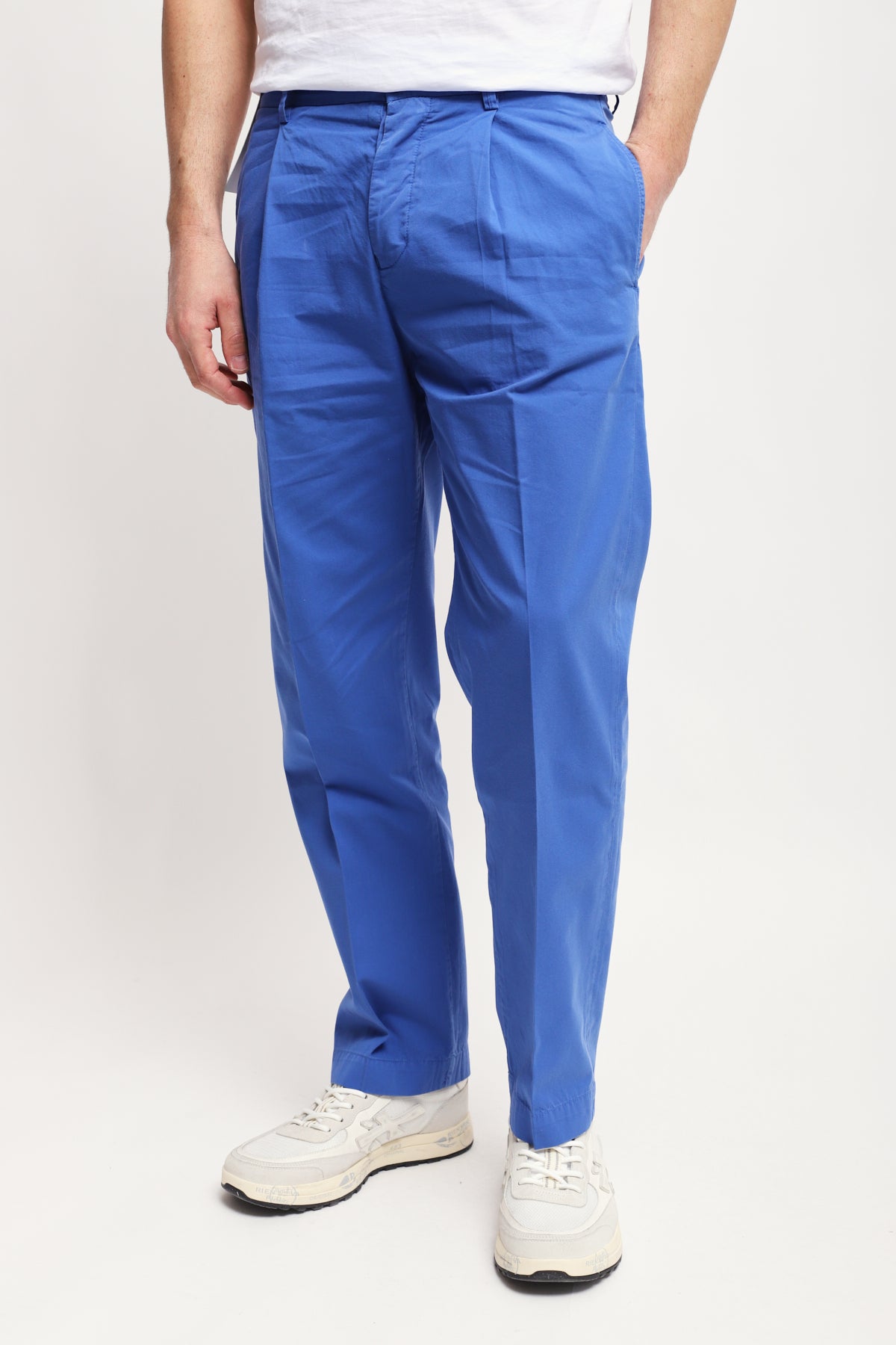 Pantalone Tela Cruda Campbell Blu