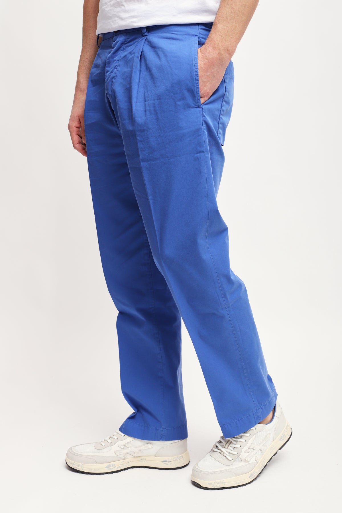 Pantalone Tela Cruda Campbell Blu