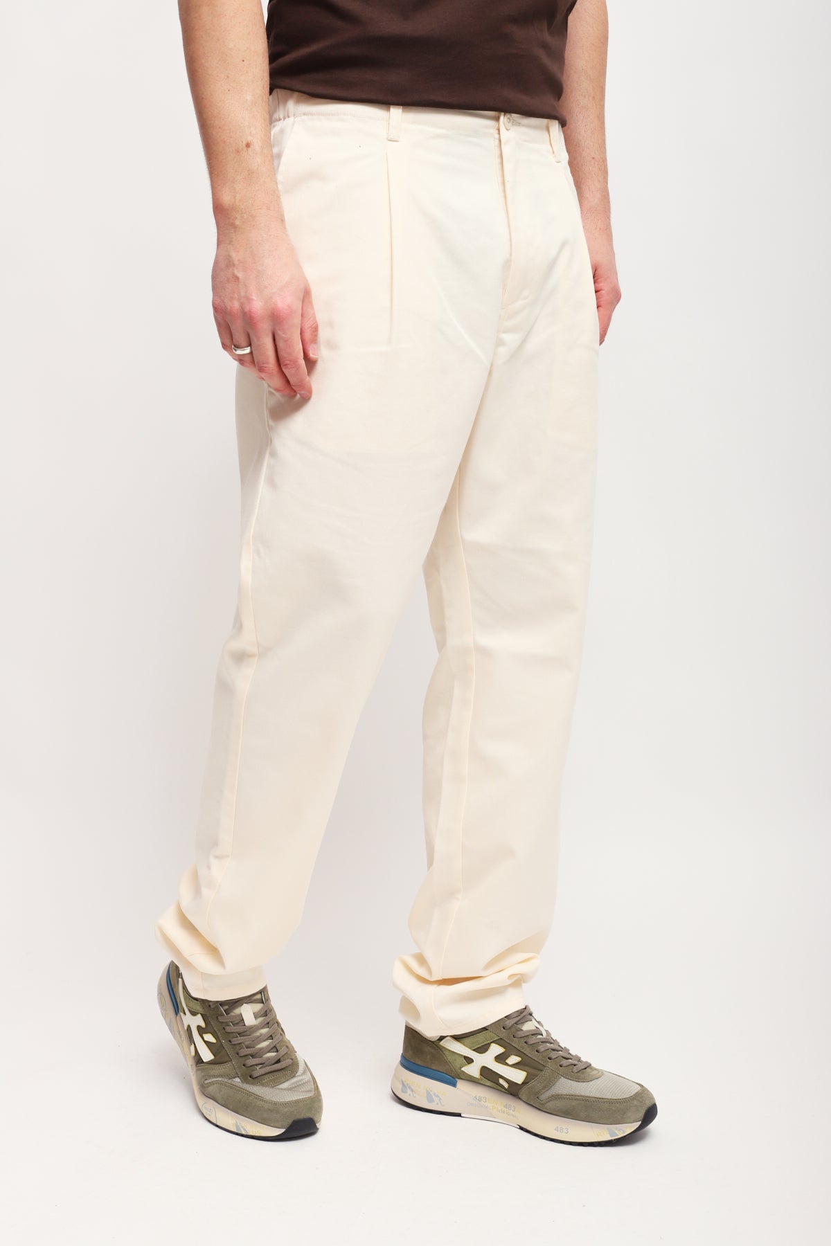 Pantalone Bio Wash Bianco