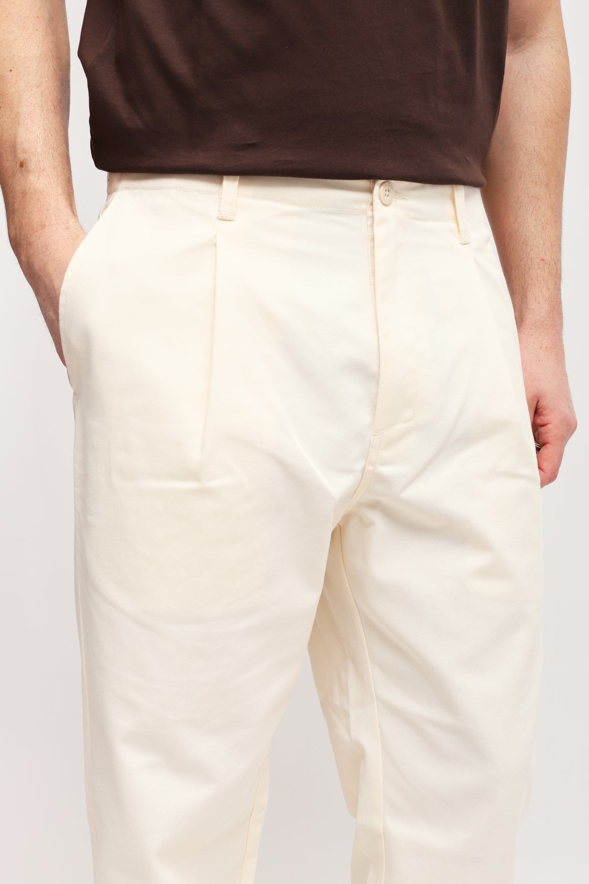 Pantalone Bio Wash Bianco
