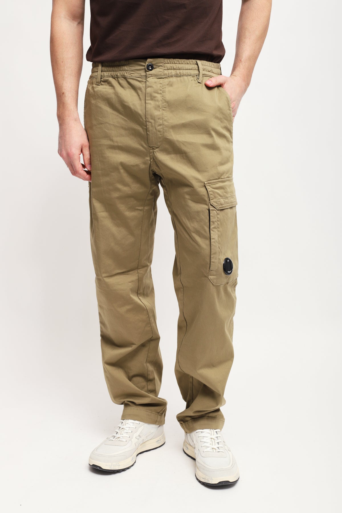 Pantaloni Cargo Beige