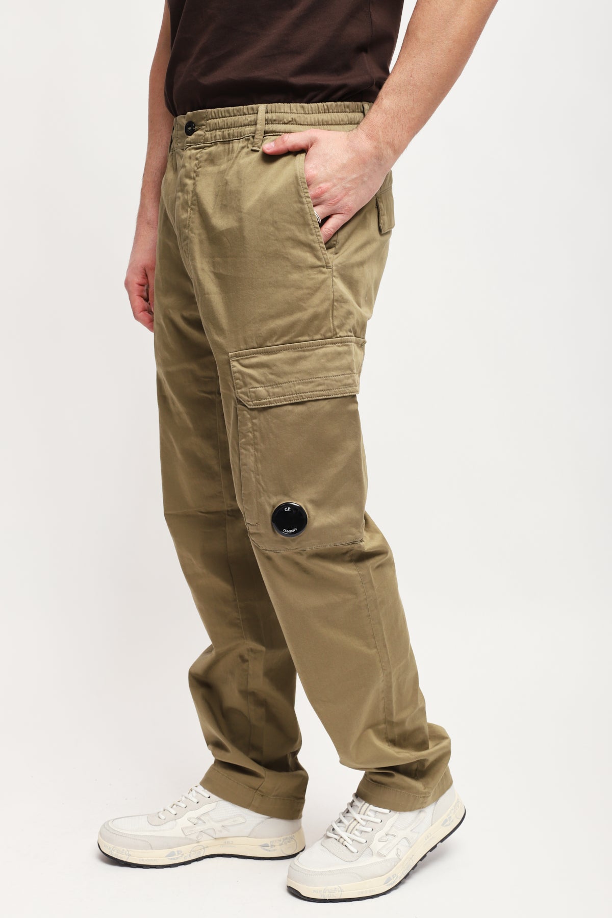 Pantaloni Cargo Beige