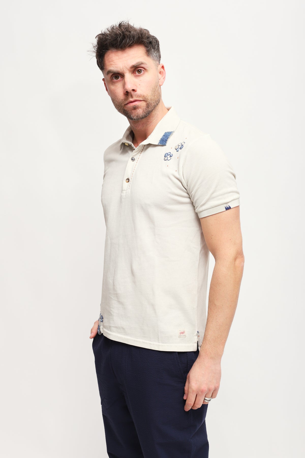 Polo Ricky Gesso