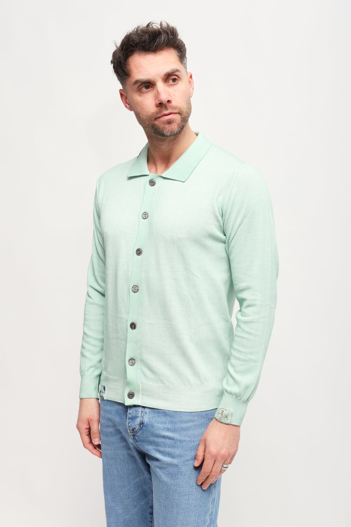 Cardigan Bard Turchese