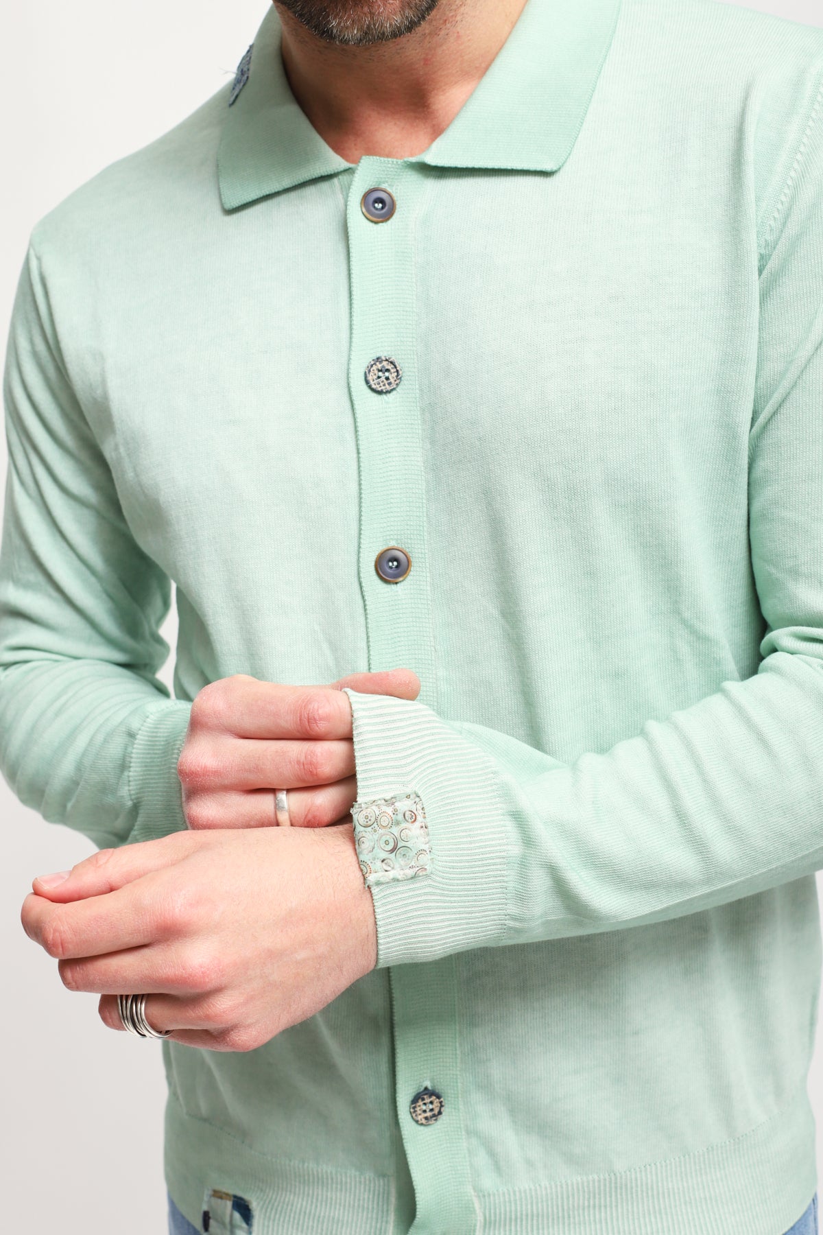 Cardigan Bard Turchese