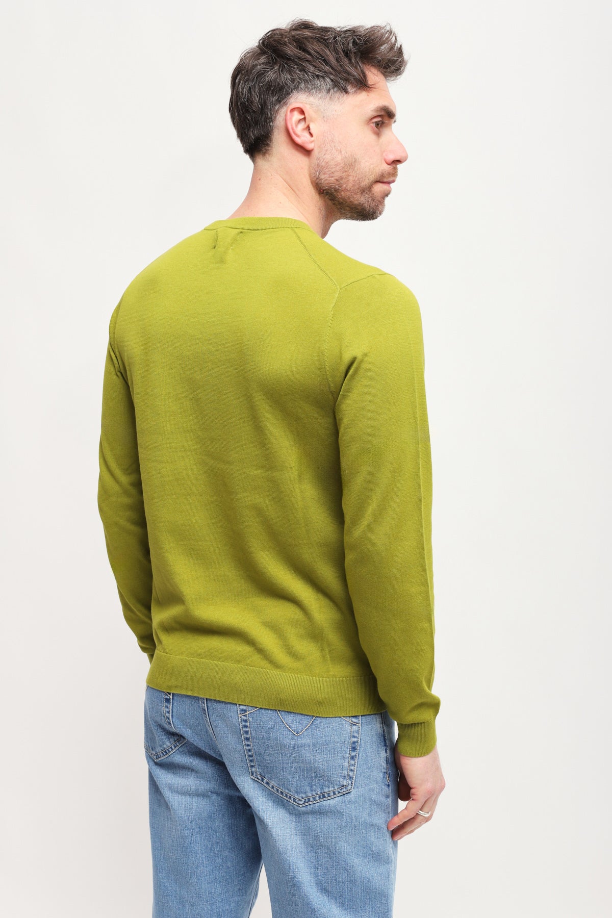 Girocollo Round Solid Verde Oliva