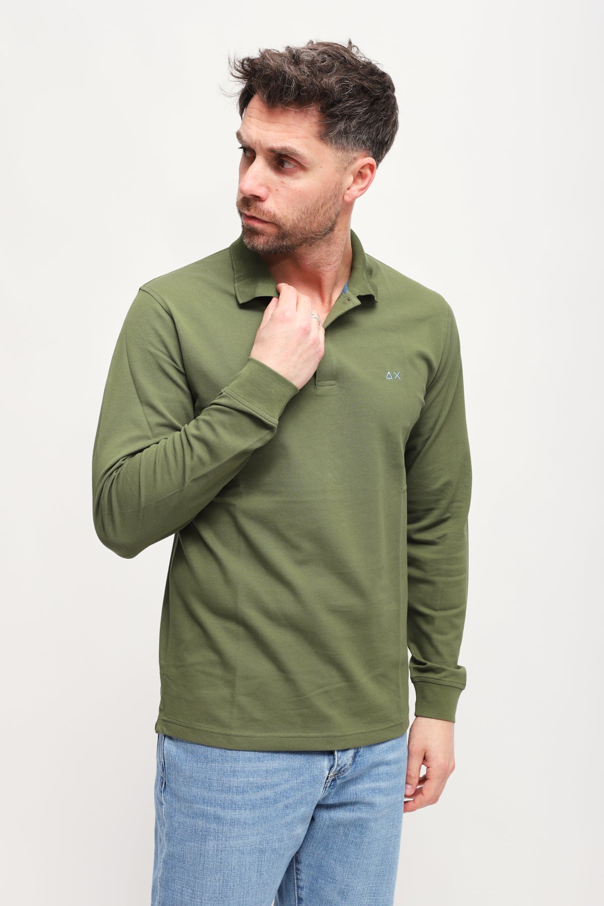 Polo a maniche lunghe Verde