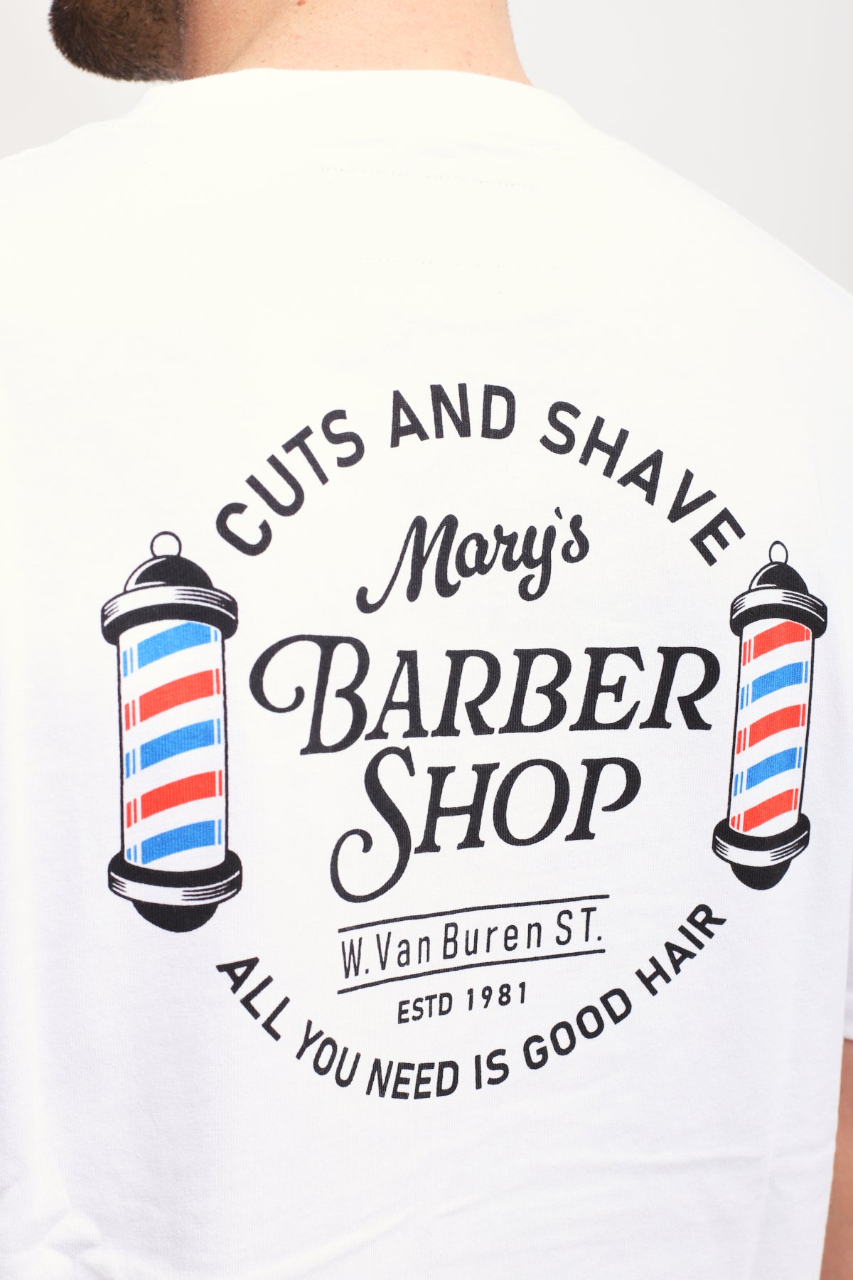 T-shirt con logo sul retro Bianco