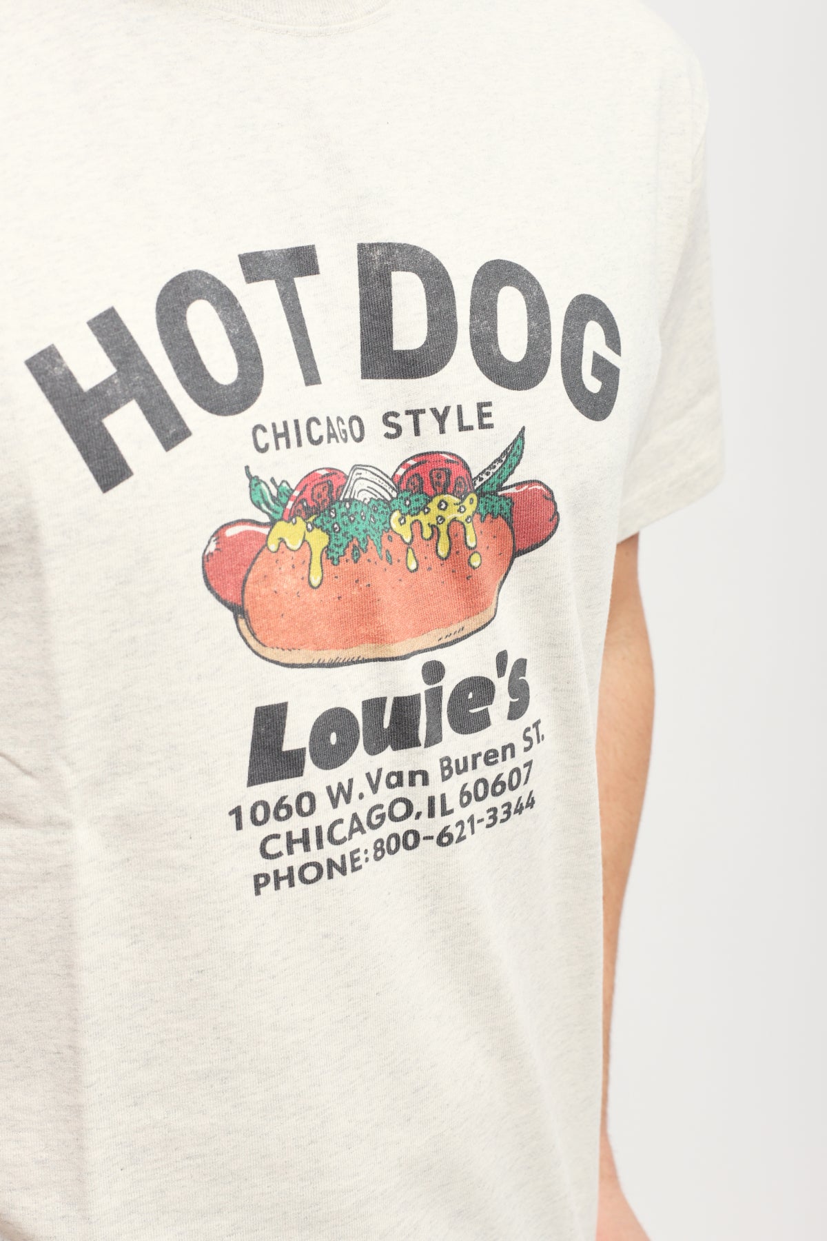T-shirt Grafica Crema