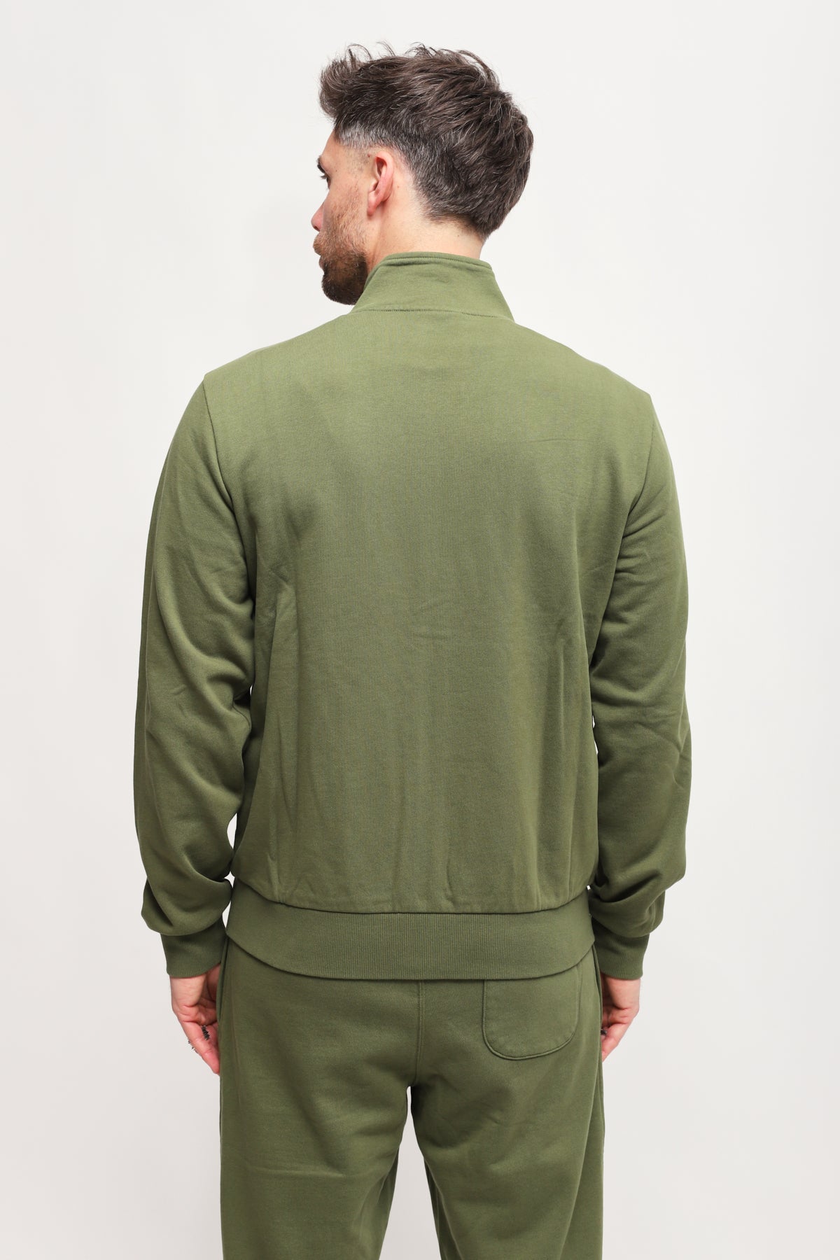 Felpa Full Zip Verde