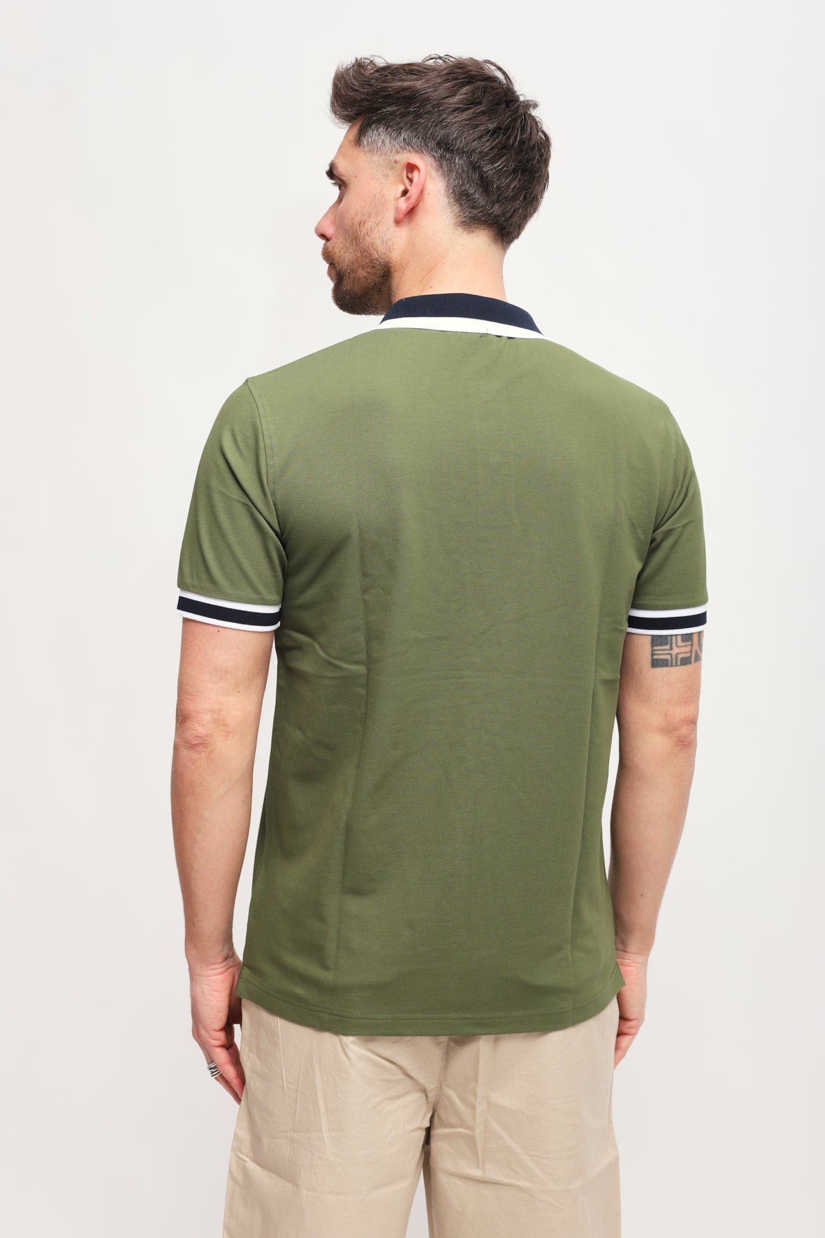 Polo Big Stripes Verde Scuro
