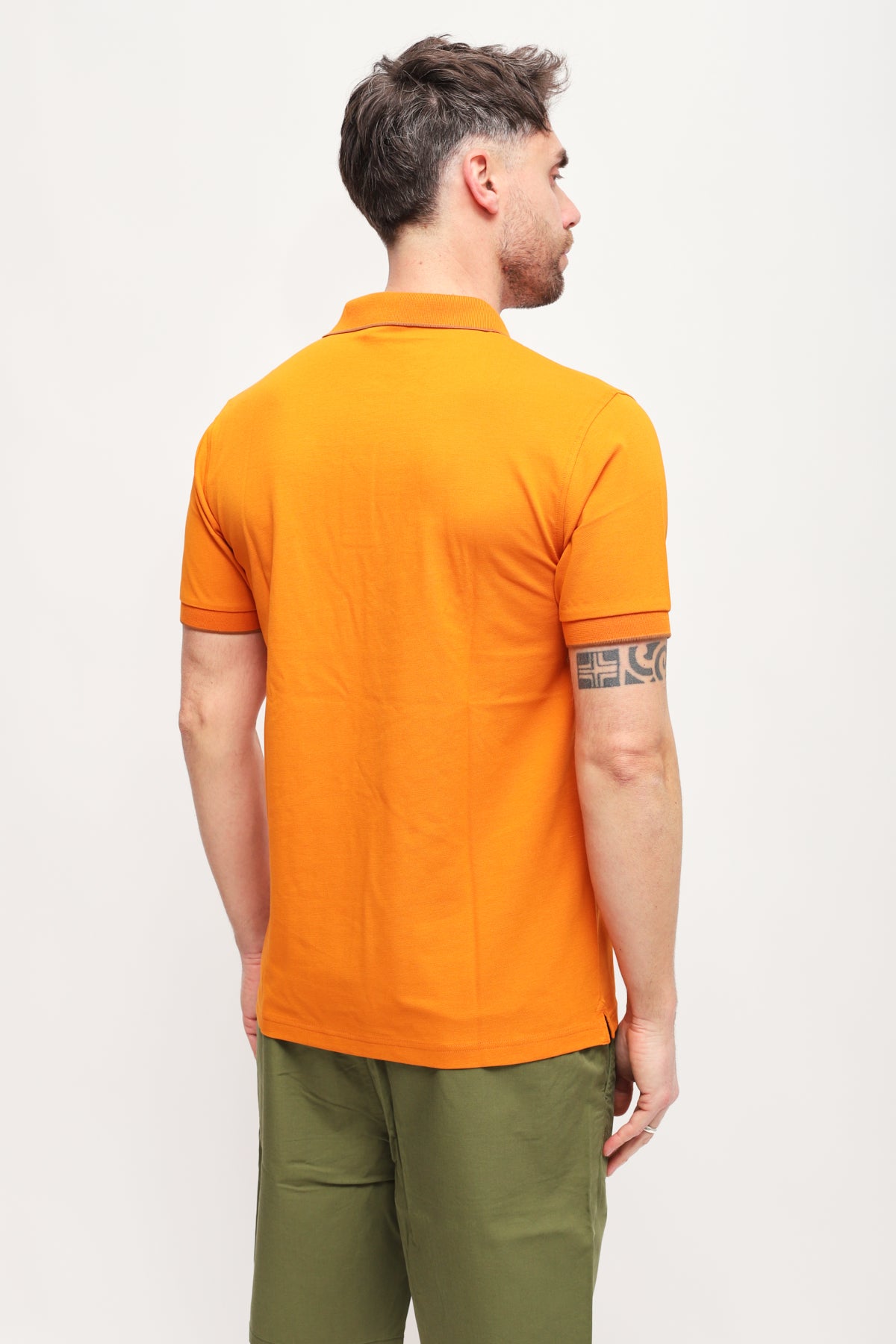 Polo con Ricamo Arancione
