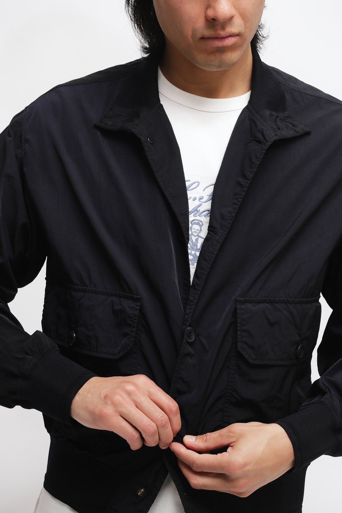 Giacca Chrome-R Full Button Nero