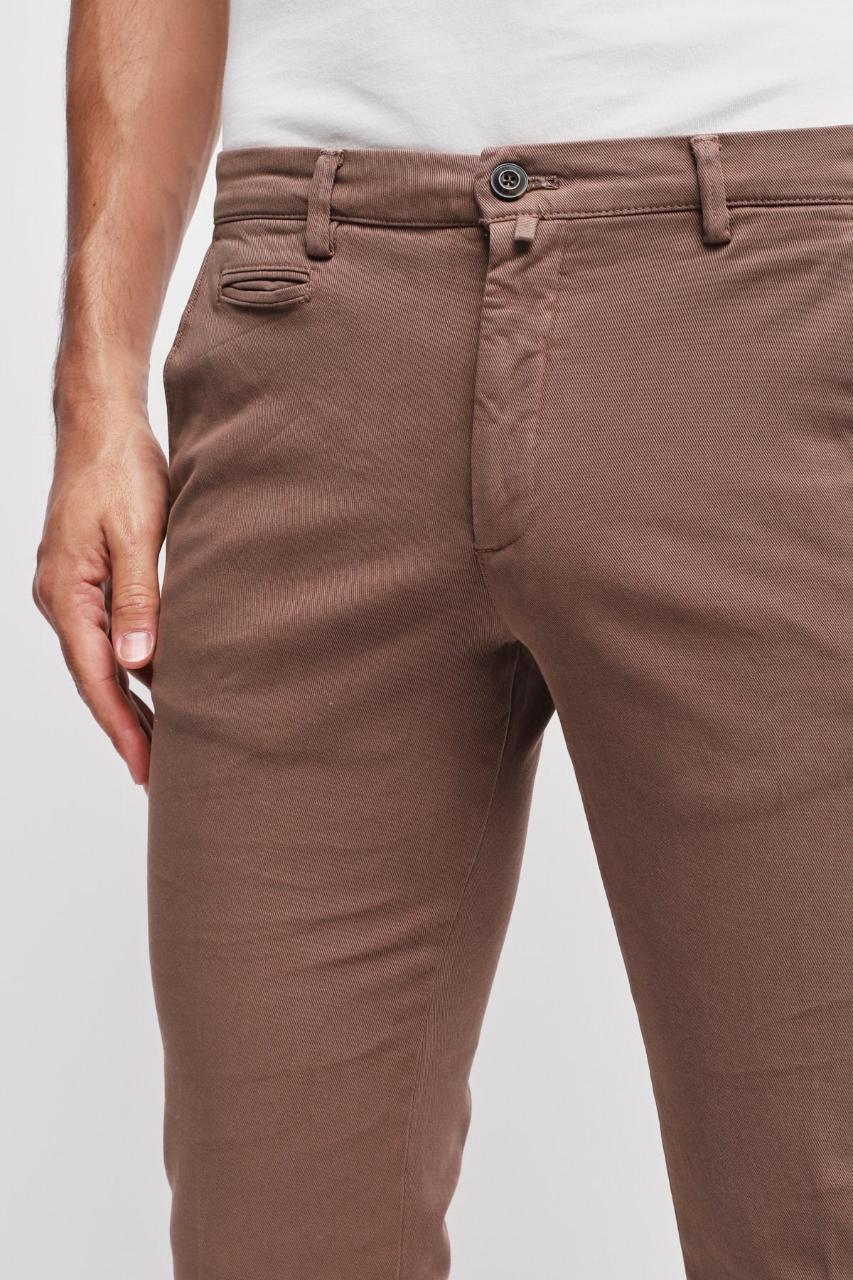 Pantalone BG05 in cotone Marrone